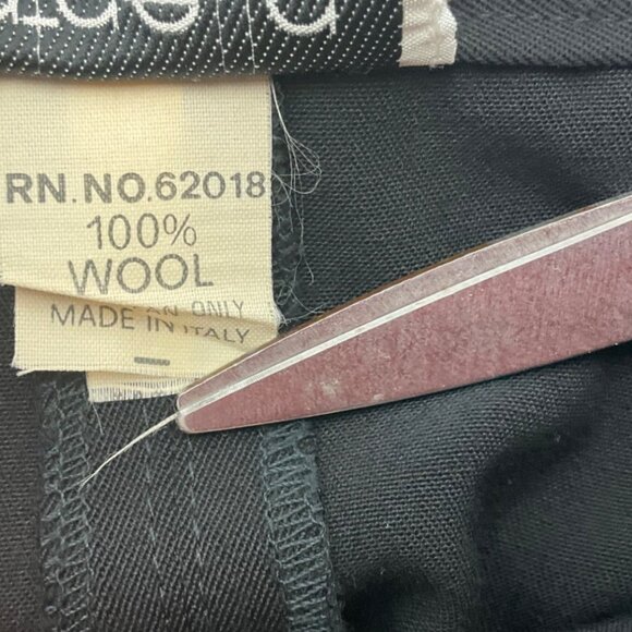 Vintage Rafaella M Made Italy Black Wool A-Line Full Midi Skirt Preppy Old Money - Picture 5 of 12